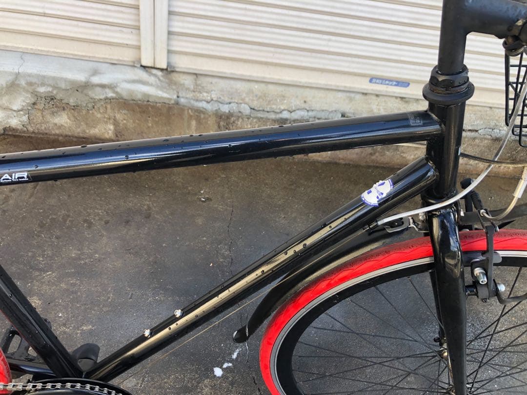 FREE AIR自転車クロスバイクシマノ式外装6段変速ブラックボディー