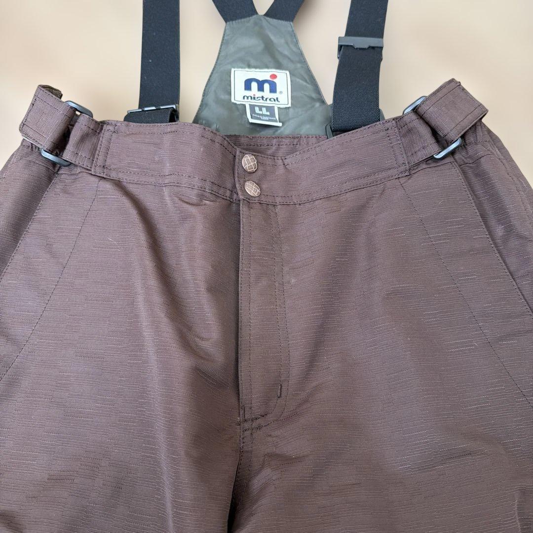 mistral (LL)スキーウェアオーバーオール ブラウン