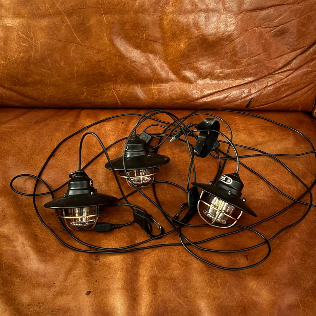 ベアボーンズリビング エジソンストリングライトLED 美品