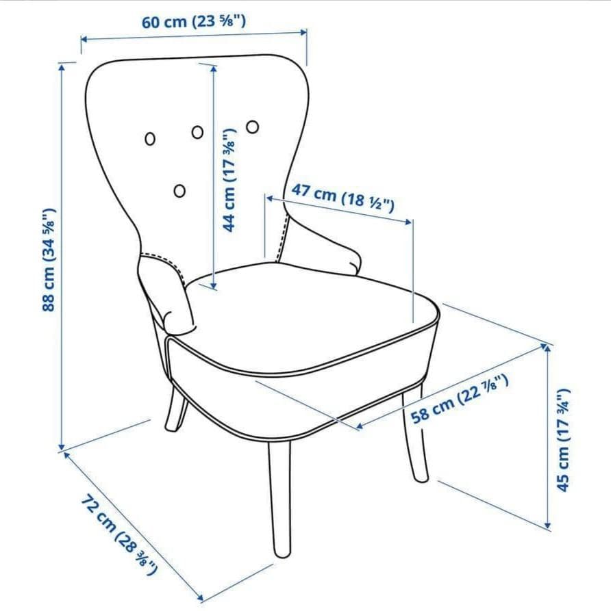 値下げ【美品】IKEA 1人掛けチェア REMSTA レームスタ ソフ