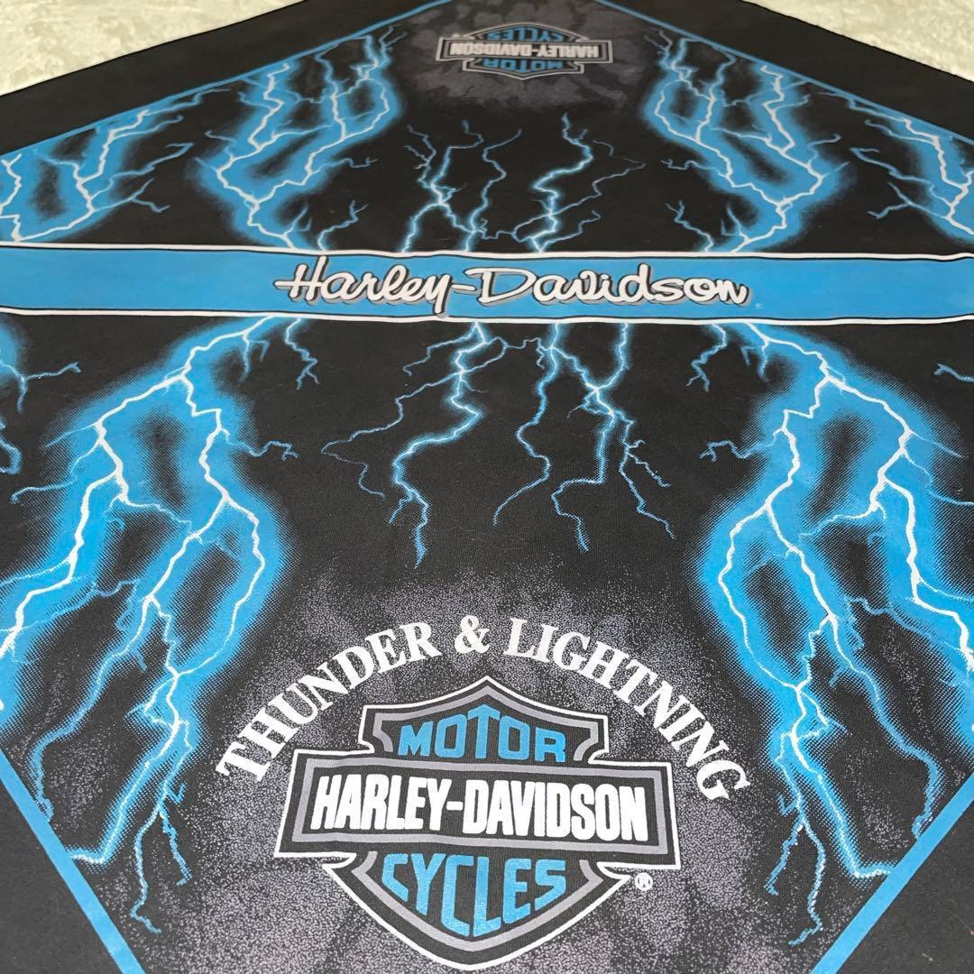 レア　vintage Harley-Davidson バンダナ thunder柄