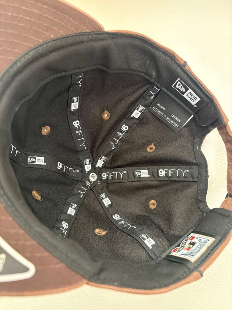 【ヤンキース】New Era 9FIFTY ブラウンキャップ NYロゴ