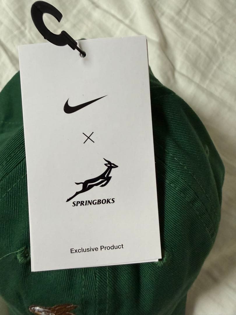 新品　Nike ラグビー　南アフリカ　スプリングボクス　キャップ　帽子　緑