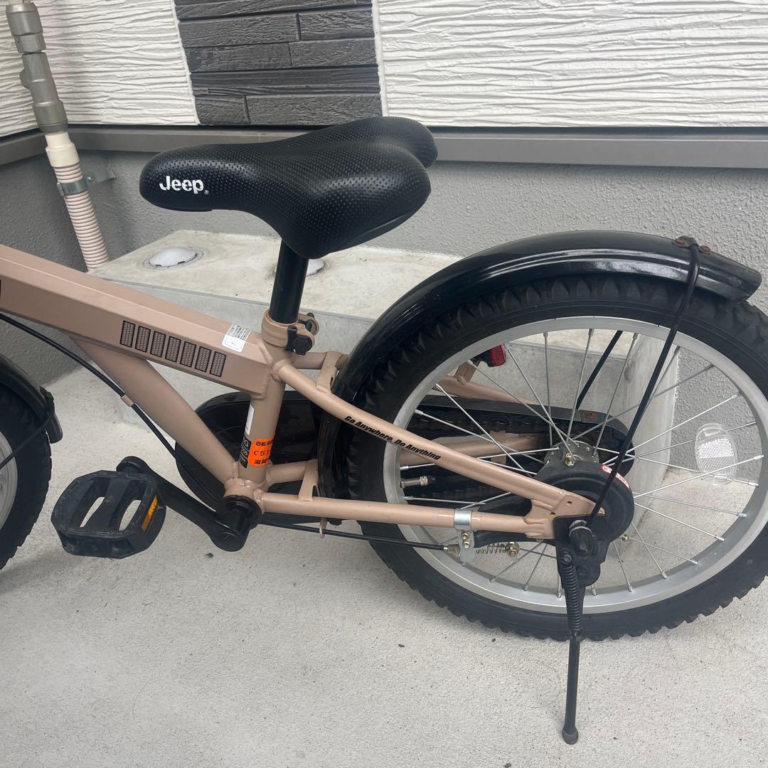 Jeep 子供用自転車 ベージュ 18インチ　玉つき　京都