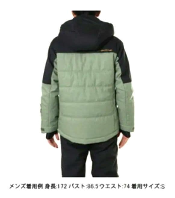 【美品】オンヨネ スキーウェアS.KHAKI×BLACK Ｌサイズ