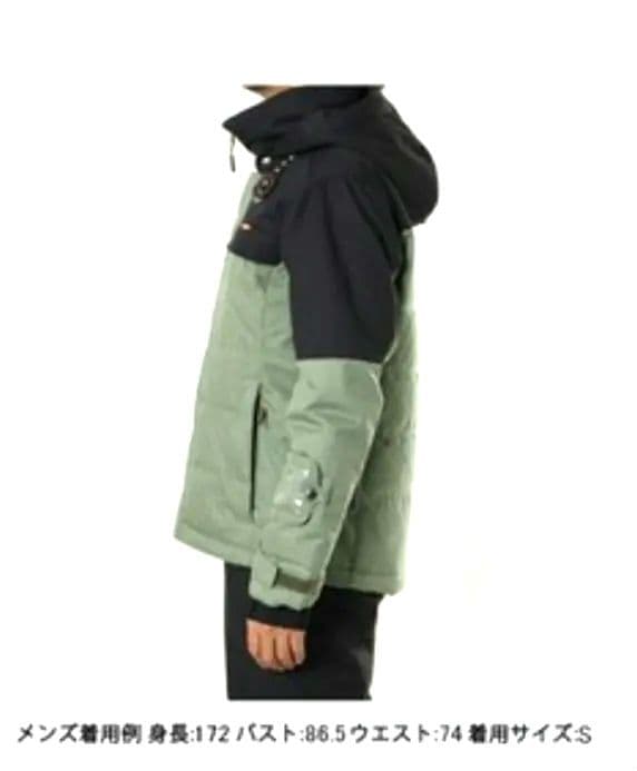 【美品】オンヨネ スキーウェアS.KHAKI×BLACK Ｌサイズ