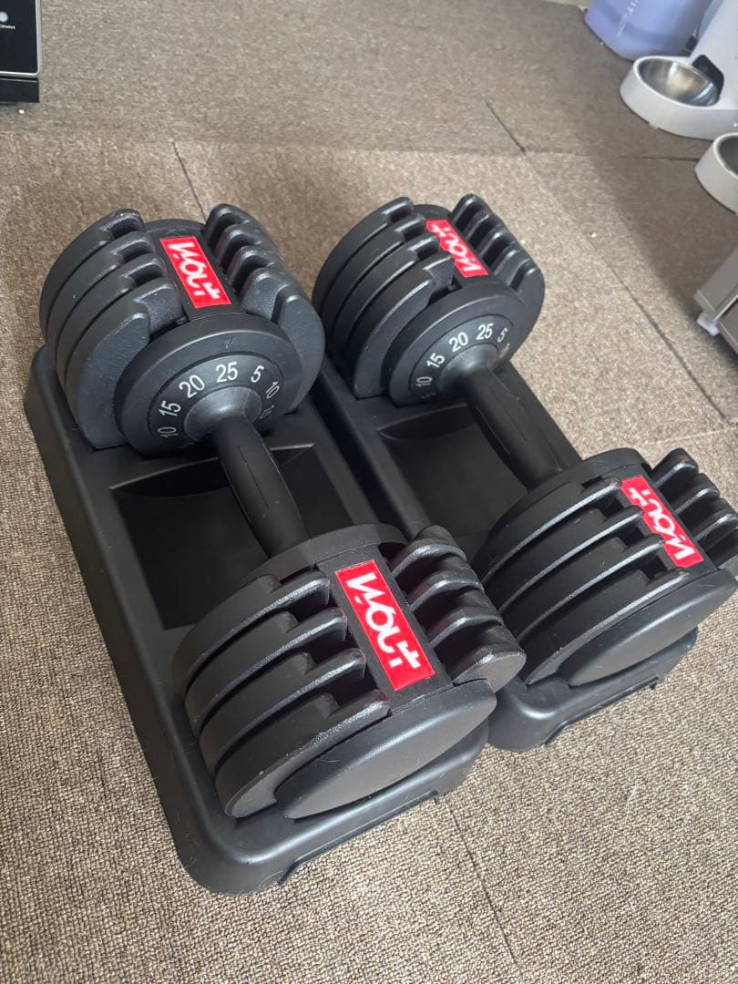Wout 可変式ダンベルセット 5kg〜25kg ②