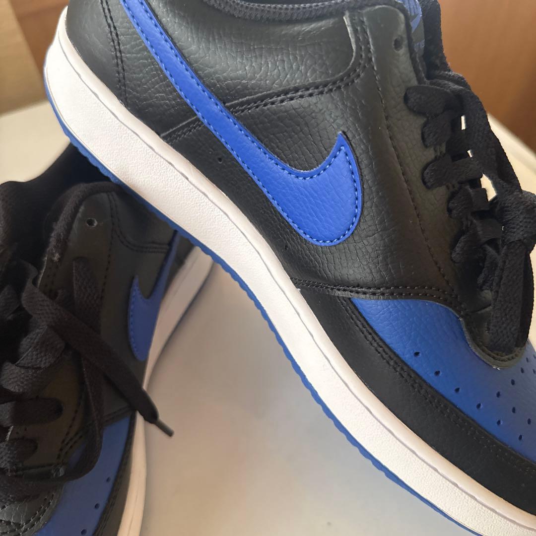 Nike (ナイキ) メンズ コートビジョン ローシューズ ブラック ブルー