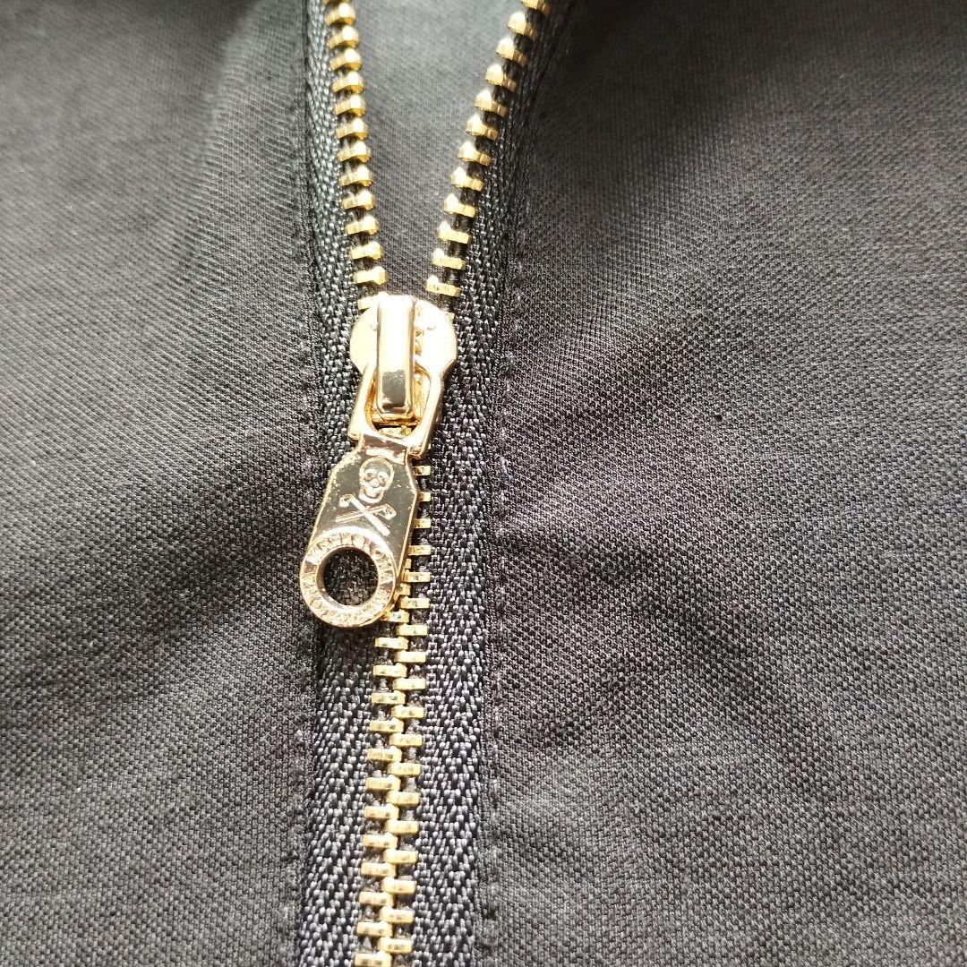 MARK&LONA ハーフジップ バックデザインシャツ XL　大きいサイズ　黒
